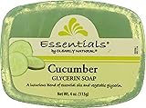 Clearly Natural Glycerin Bar Soap, Cucumber, 4 Ounce