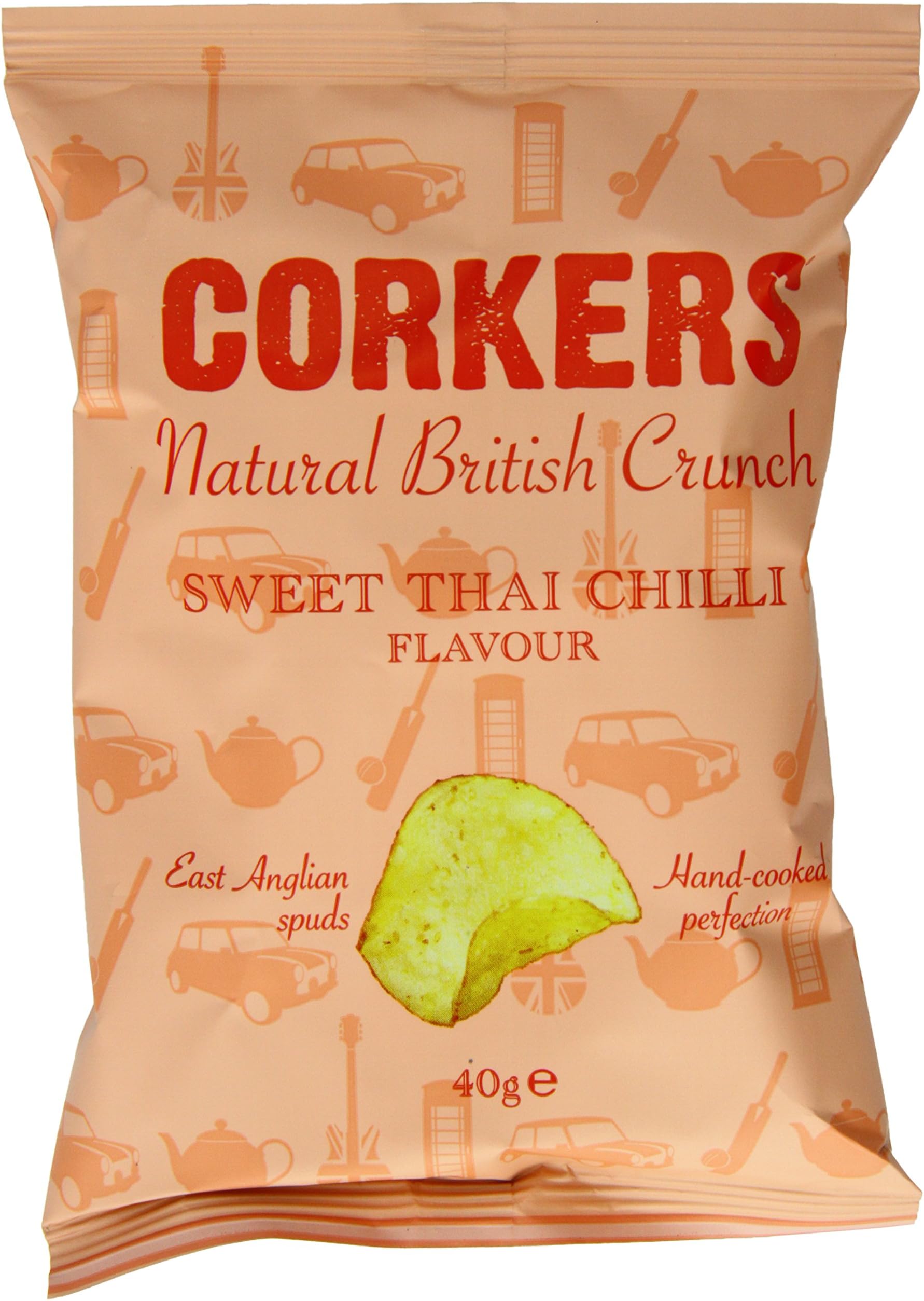 Corkers Sweet Thai Chilli 40 g (Pack of 24)