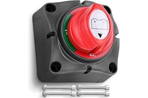 MATA1 Battery Disconnect Switch - Top & Side Mount - 275 amp, 12-48 V - Heavy Duty Rotary Cut-Off Switch