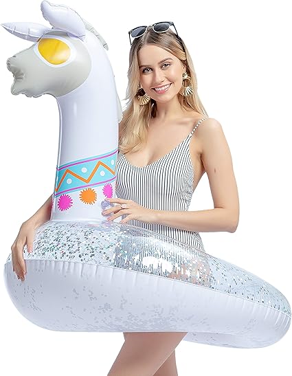 inflatable llama pool float