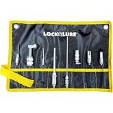 LockNLube 8-Piece Quick-Connect Greasing Accessory Kit For Hard-To-Reach Grease Fittings