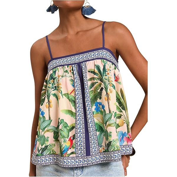 Susiyo Women Tube Tops Abstract Wavy Lines Floral Sexy Strapless Tube Top Basic Sleeveless Bandeau Crop Tops At Women's Clothing Store