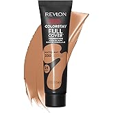 Revlon ColorStay Full Cover Longwear Matte Foundation, Heat & Sweat Resistant Lightweight Face Makeup, Natural Tan (330), 1.0 oz