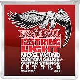 Ernie Ball 12-String Light Nickel Wound Electric Guitar Strings, 9-46 Gauge (P02233)