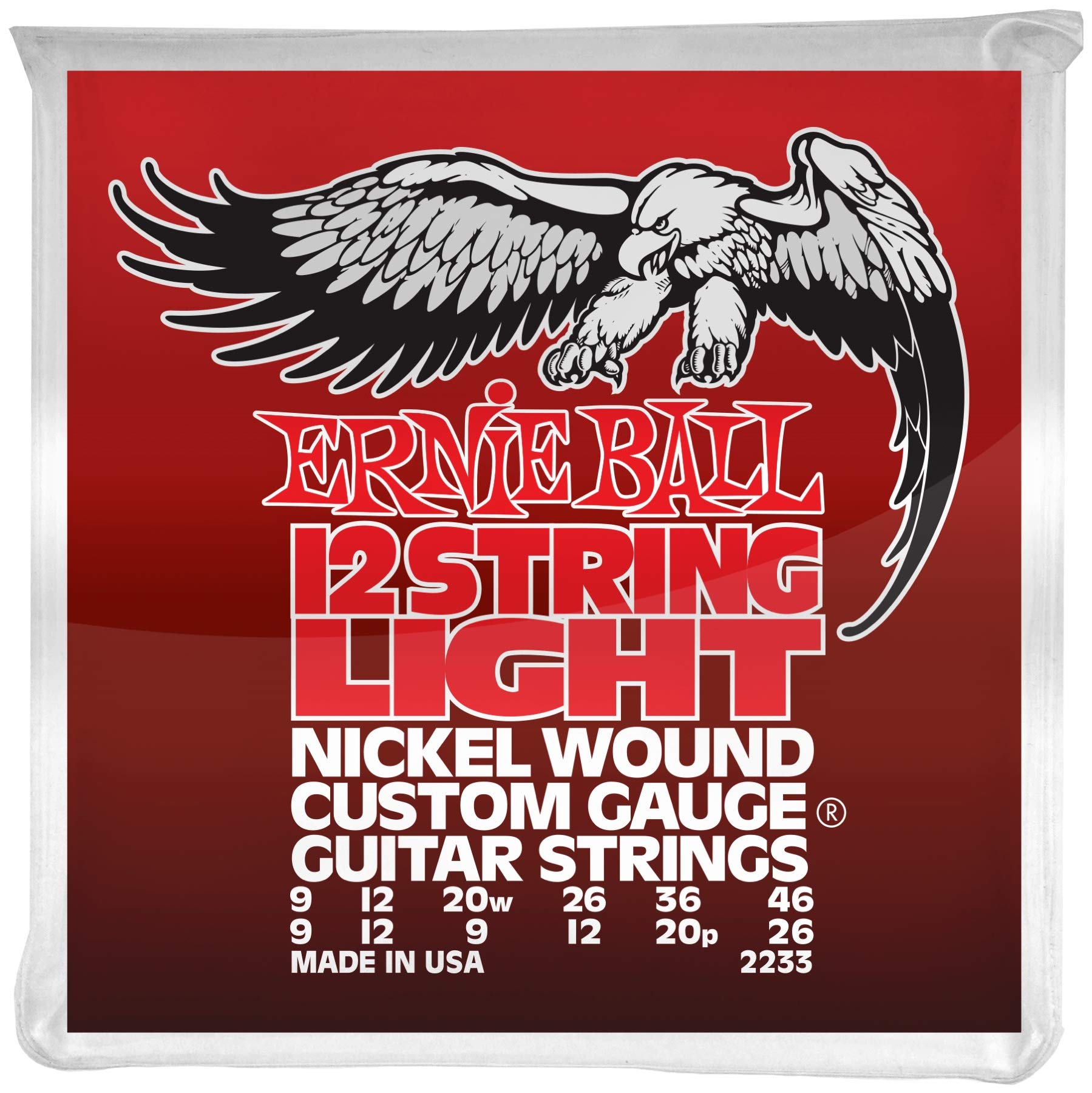 Ernie Ball Light 12-String Nickel Wound Electric Guitar Strings - 9-46 Gauge — image 1