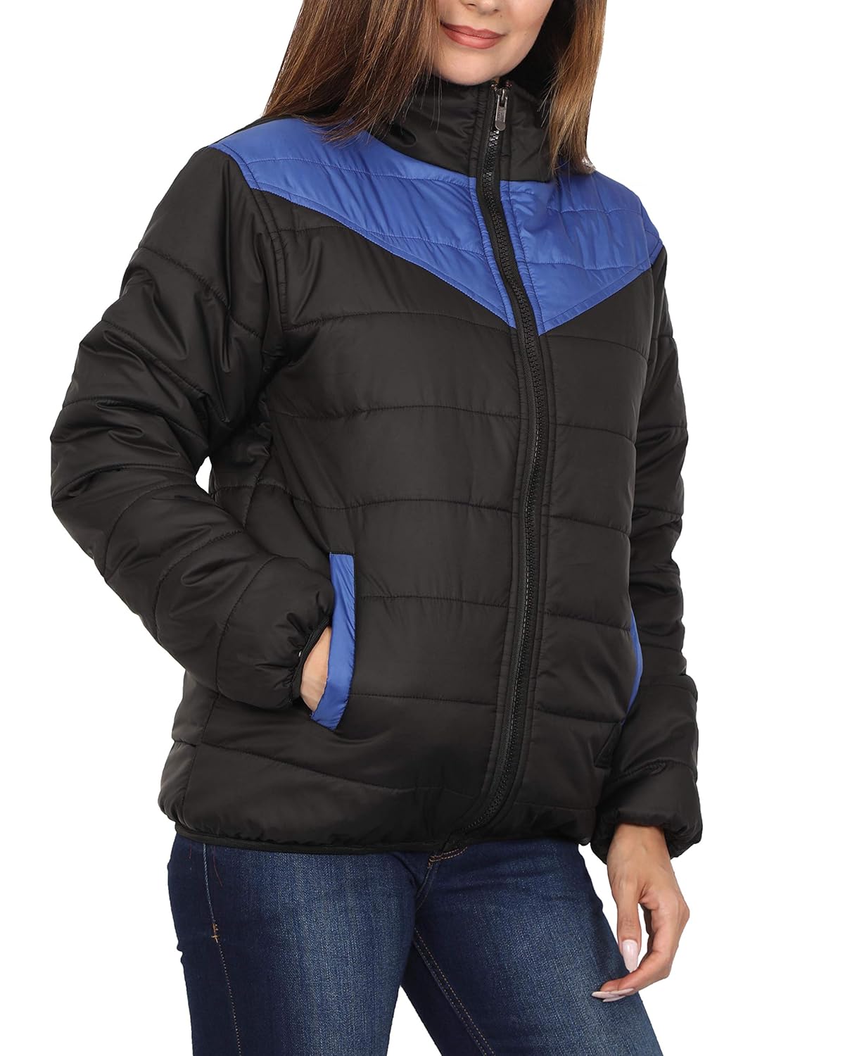 versatyl women's light weight quilted winter jacket