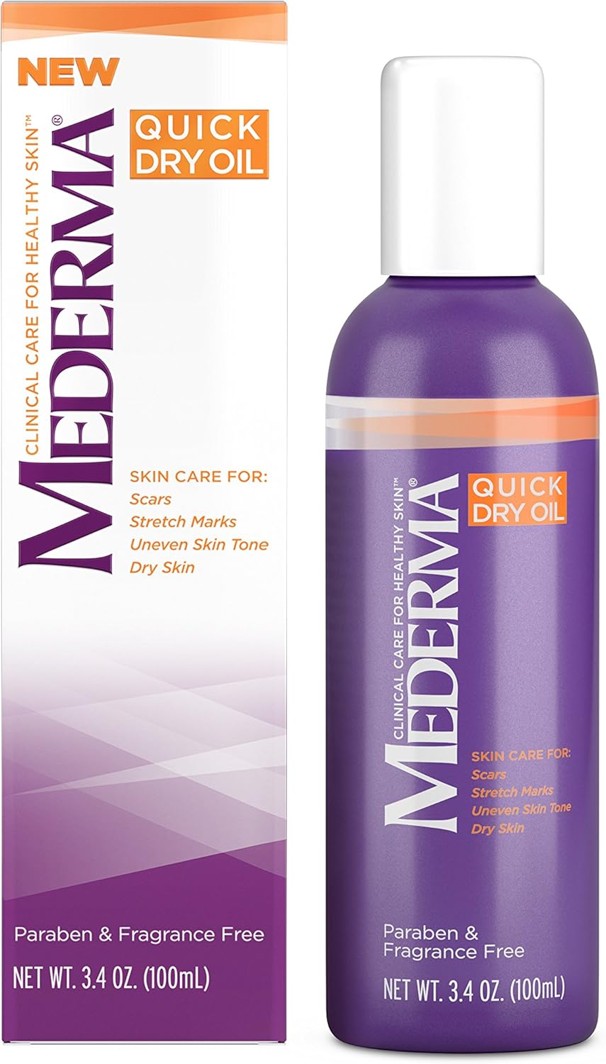 Mederma Quick Dry Oil for scars, stretch marks, uneven skin tone and