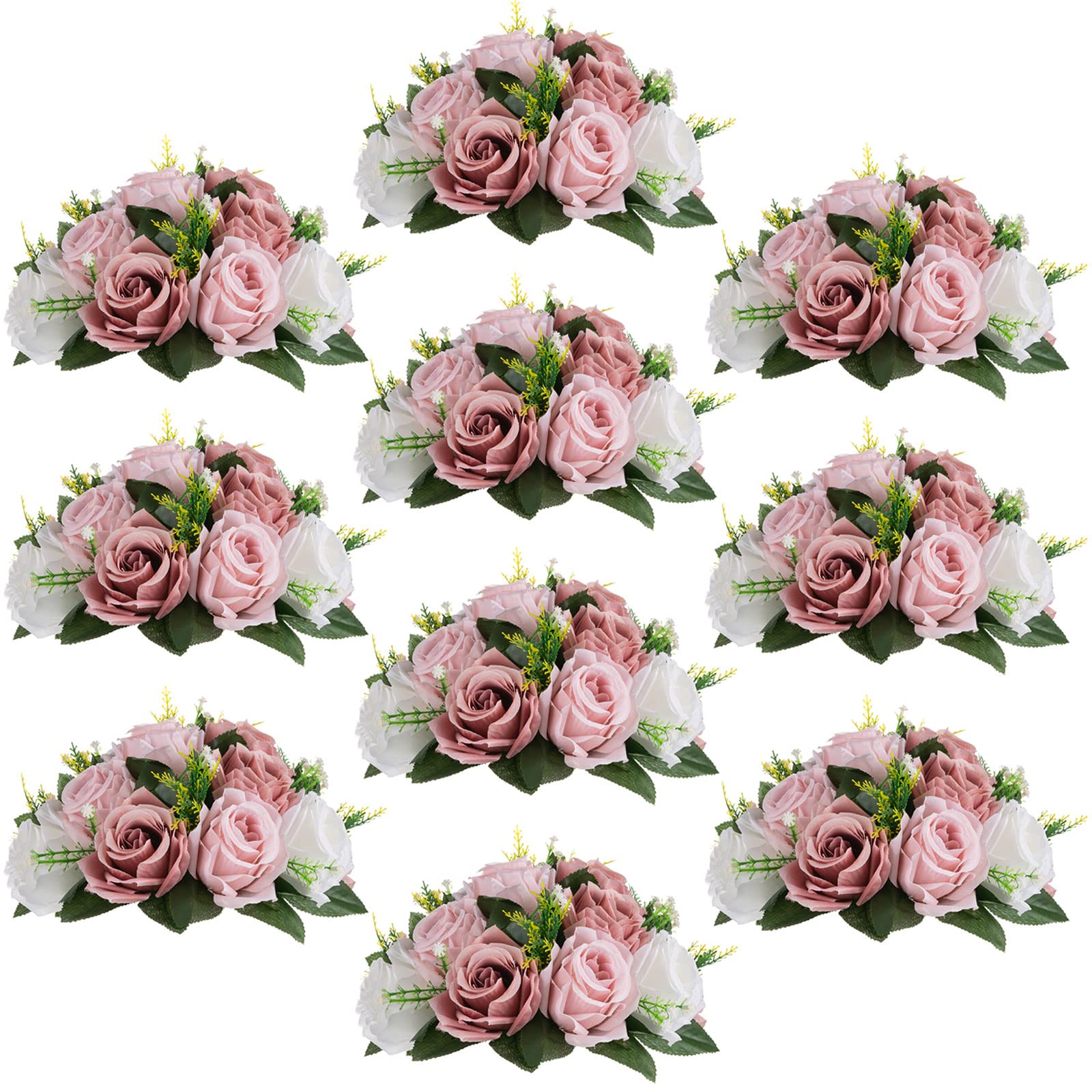 Photo 1 of *PARTIAL SET - See Clerk Notes*
Sziqiqi Pink Flower Centerpieces for Tables Kissing Balls for Wedding - Artificial Floral Arrangement Center Piece