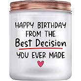 Birthday Gifts for Wife from Husband - Funny Women Happy Birthday Gifts Ideas for Her Him Girlfriend from Boyfriend Her Him - Lavander Scented Candles