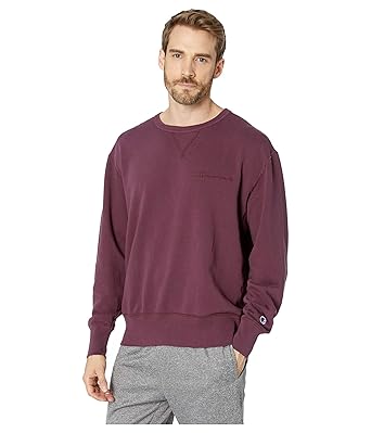 Champion men's vintage dye fleece crew Clearance