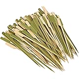 4.7 inch (260 Pack) Bamboo Wooden Paddle Picks Skewers for Cocktail，Cocktail Picks for Drinks ，Toothpicks，Appetizers，BBQ，Frui