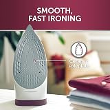 Breville SuperSteam Steam Iron 2400W Ceramic Soleplate 300ml Tank Red Silver view 2