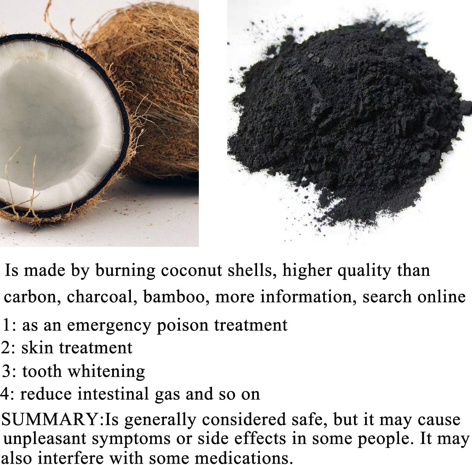 (1 pound) Activated Charcoal Powder 16OZ Organic Coconut Charcoal Toothpaste Teeth Whitening : Beauty