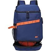 MIER Basketball Backpack with Shoes Compartment Ball Holder Large Sports Equipment Back Pack for Men Women Gym Travel 35L