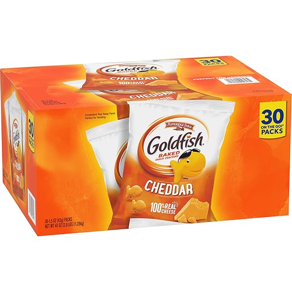 NEW 350633 PEPPERIDGE FARM GOLDFISH 1.5 OZ (30-PACK) COOKIES CHEAP WHOLESALE DISCOUNT BULK SNACKS COOKIES TIDE LIQUID