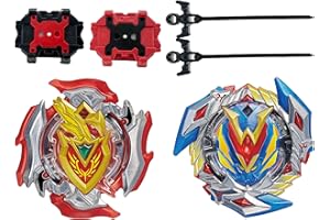 Gytobytle 2 Bey Spinning Top Launcher Battling Set, Blade Burst Surge Metal Fusion for Boys Kids