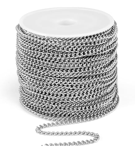 Chaîne De Fer 10 Mètres Fine Métal Gris Bronze - Idéale Pour Bijoux DIY, Bracelets, Colliers Et Sacs