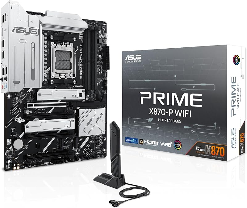 ASUS PRIME X870-P WIFI AMD ATX Motherboard 14+2+1 80A PCIe 5.0 WiFi 7