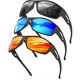 KALIYADI Sunglasses-Men Polarized Sports Sun-glasses: Mens Sunglasses Polarized UV Protection Driving Running Cycling Outdoor