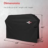 GrillTough Heavy Duty BBQ Grill Cover 163x71x112 cm Waterproof UV Resistant view 5