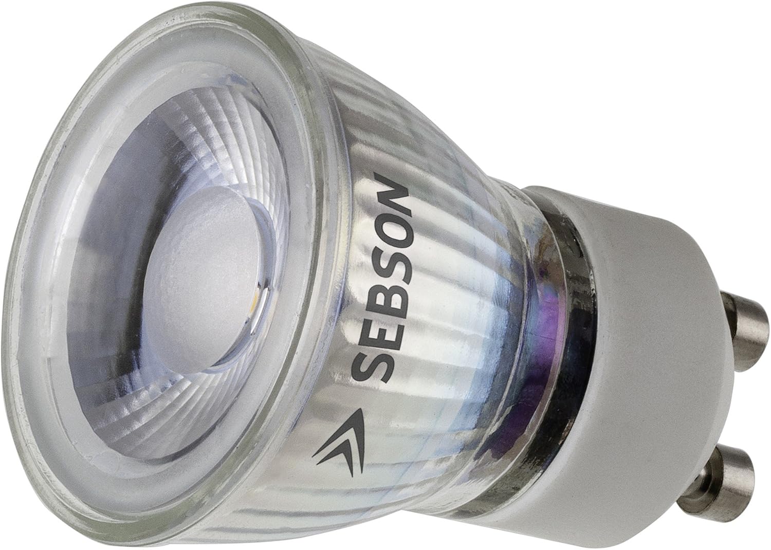 SEBSON® GU10 3W LED, Warm White, 25W Replacement for Halogen ø35mm, COB LED, Spotlight 46°, 1 Stück (1er Pack) - Image 3