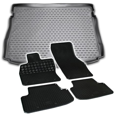 AD Tuning *TM30007+RI902686 Gummifußmatten + Kofferraumwanne im Set
