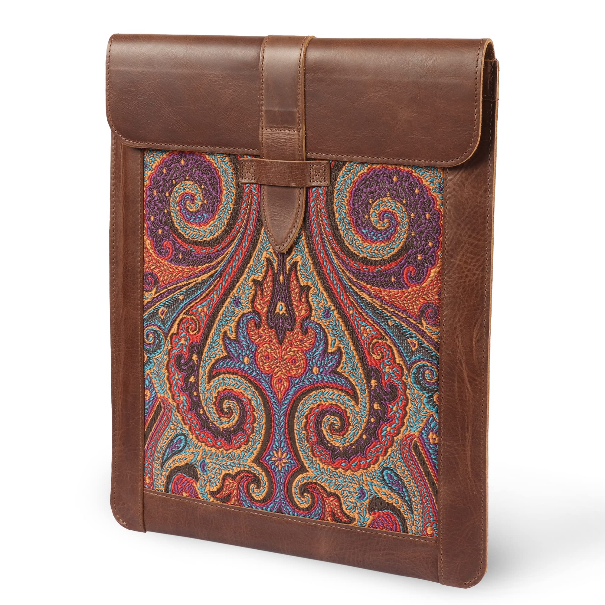 Londo Genuine Leather Keyboard Tablet Sleeve Case for 12.9" Tablets - Top Grain Leder - Secure Closure