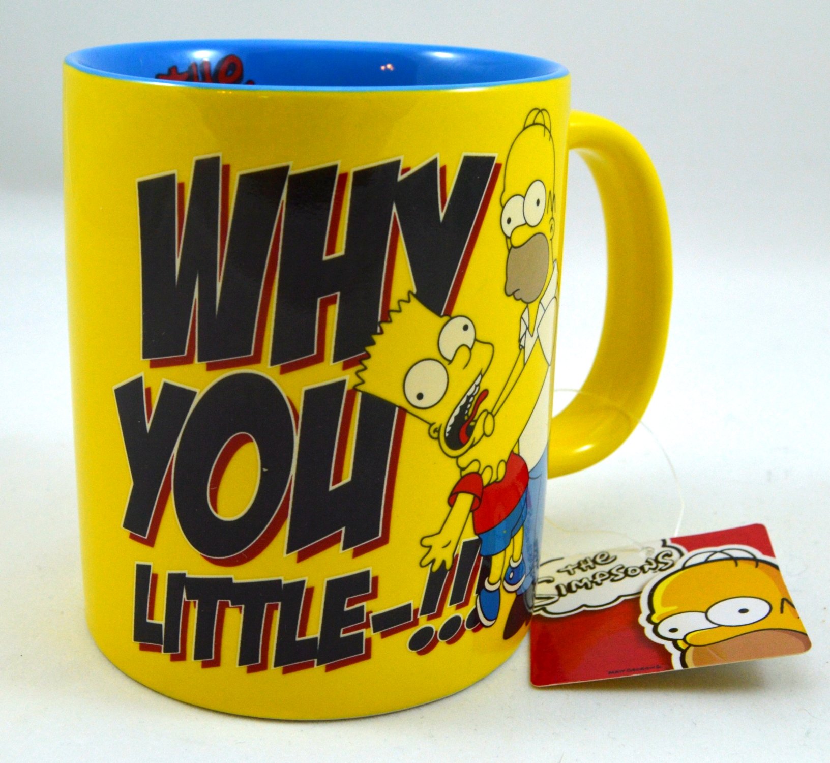 The Simpsons, Extra Large Coffee Mug Homer and Bart Why You Little