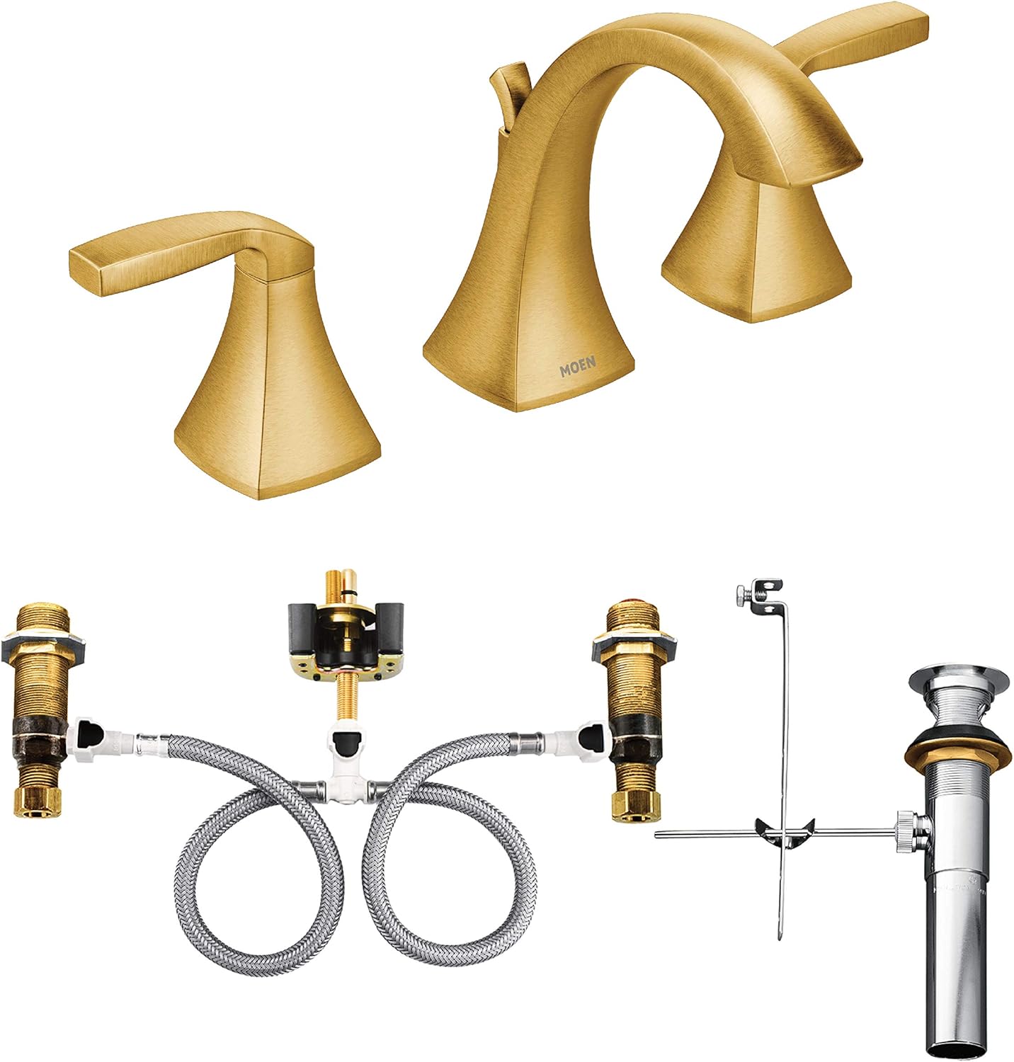 Moen T6905bg 9000 Voss Two Handle Widespread Bathroom Faucet With