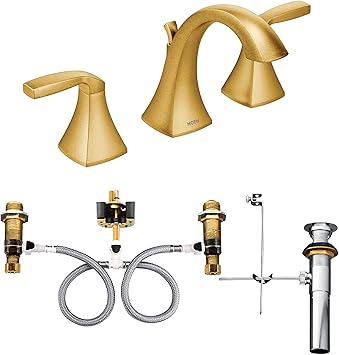 Moen T6905bg 9000 Voss Two Handle Widespread Bathroom Faucet With