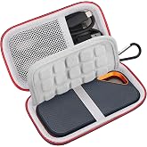 Lacdo Hard Case for SanDisk Extreme Pro/Extreme Portable SSD, Black | External SSD Hard Drive 1TB 2TB 4TB 8TB 500GB Protective Cover Travel Storage Carrying Case, With Padded Divider&amp;SD Card Slot