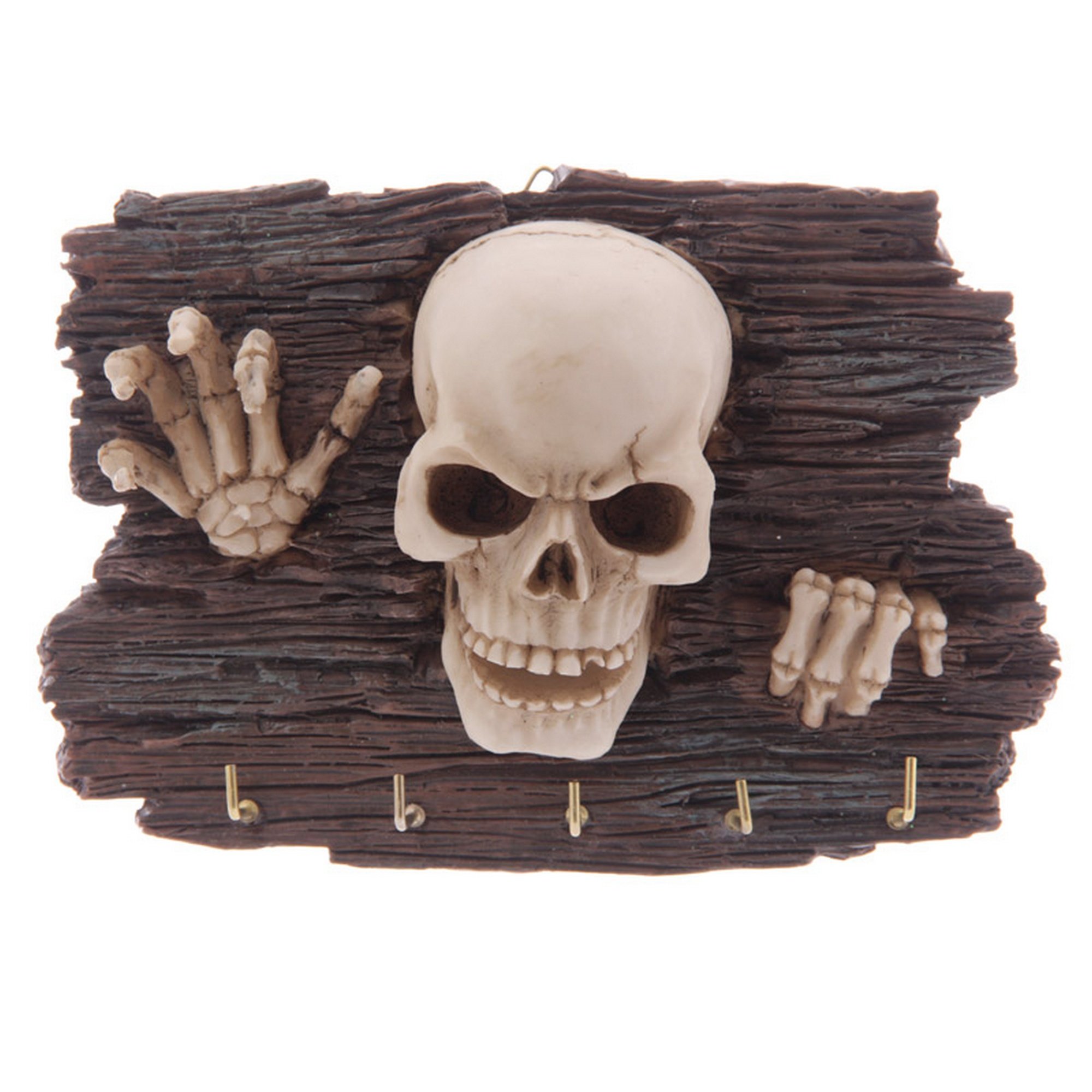 Key Holder Wall Sculpture Skull Skeletal kommt