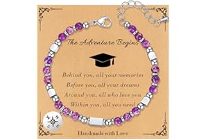 TOLOWOBK Teen Girl Gifts Trendy Stuff Natural Gemstone Beaded Bracelets for Women, Gifts for Teen Girls, Teenage, Daughter Sister Granddaughter Niece Friends Birthday Christmas Stocking Valentines