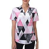 Kaleforneo Womens Golf Polo Shirts V Neck Short Sleeve Tennis Shirt Moisture Wicking Plus Size Workout Tops M-4XL