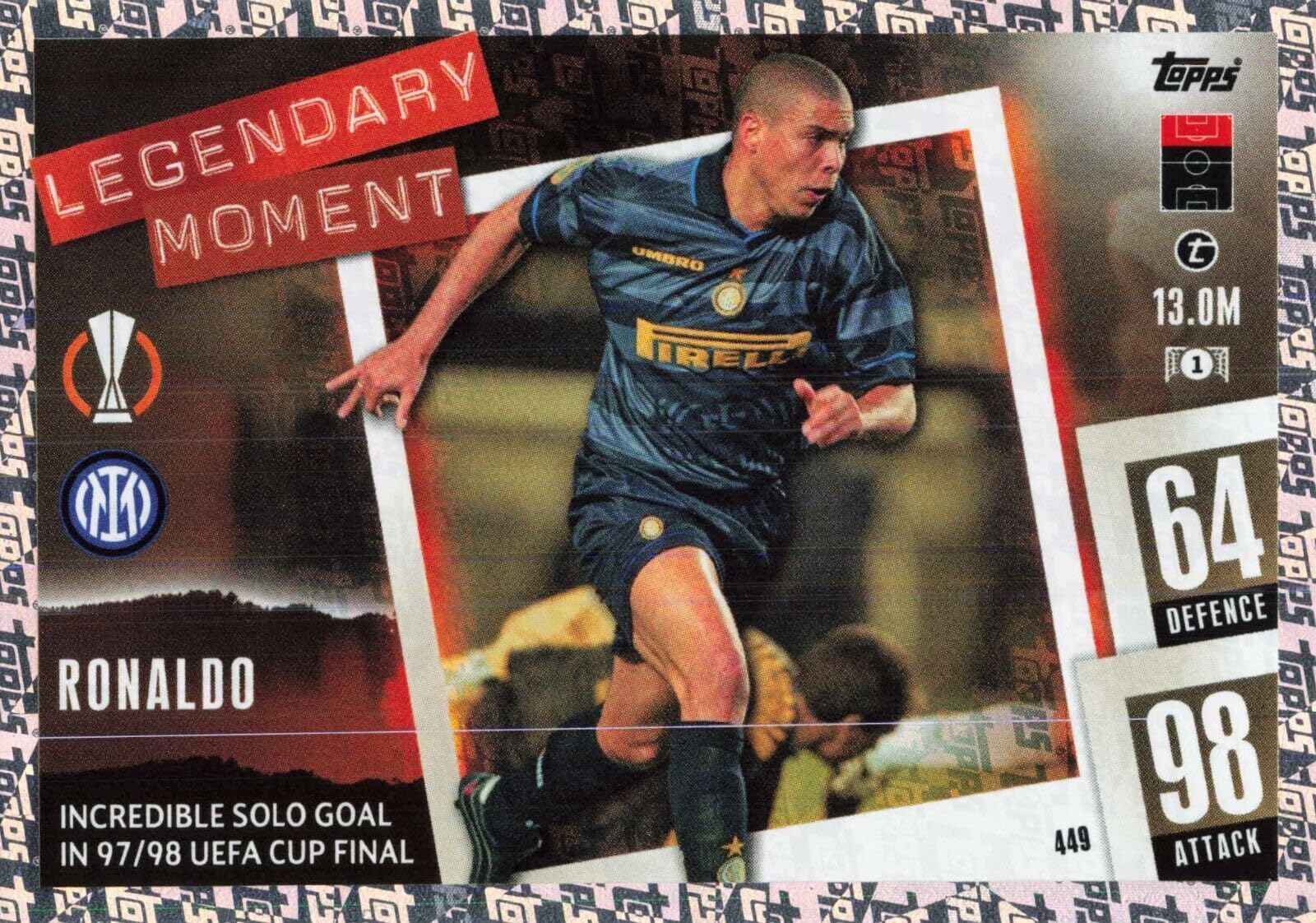 Topps Match Attax 2023 2024 Ronaldo Legandary Moment Trading Card