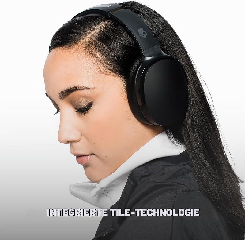 Hesh ANC Over-Ear Wireless-Kopfhörer mit Noise Cancelling, 22 Std. Akkulaufzeit, Mikro, kompatibel mit iPhone, Android und Bluetooth-Geräten - Schwarz