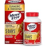 Move Free Advanced 5-Day Joint Support Supplement with Turmeric Curcumin & Tamarind (TamaFlex) Glucosamine, & Vitamin D3 for Joint Health, Bone Strength, Cartilage, and Knee Range of Motion. 90 Count