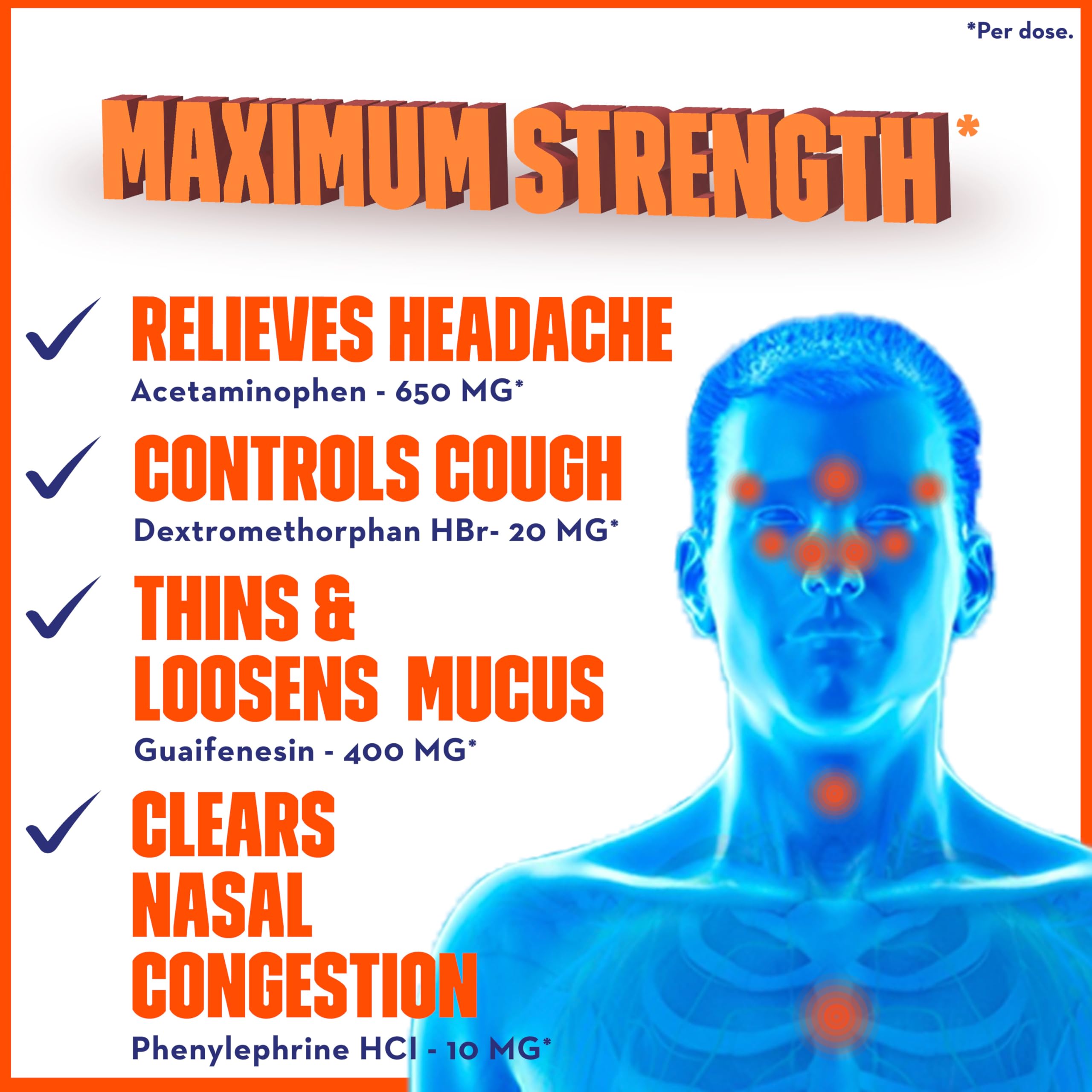 Mucinex Sinus-Max Liquid Gels for Severe Congestion Relief, 16 Count