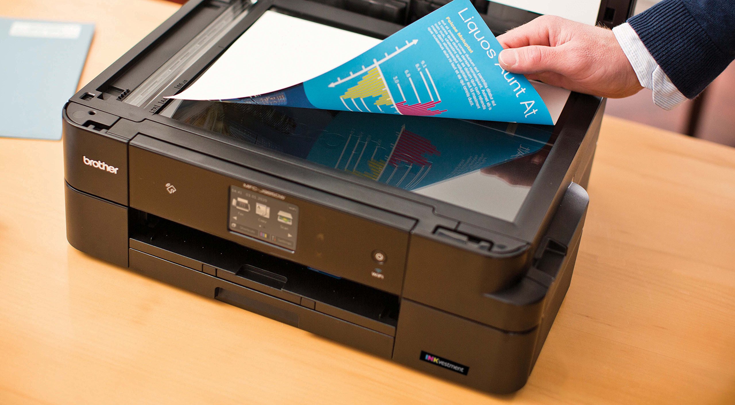 Brother Inkjet Printer, MFC-J985DW, Duplex Printing, Wireless Connectivity, Cost-Effective Color Printer, Business Capable Features, Amazon Dash Replenishment Ready