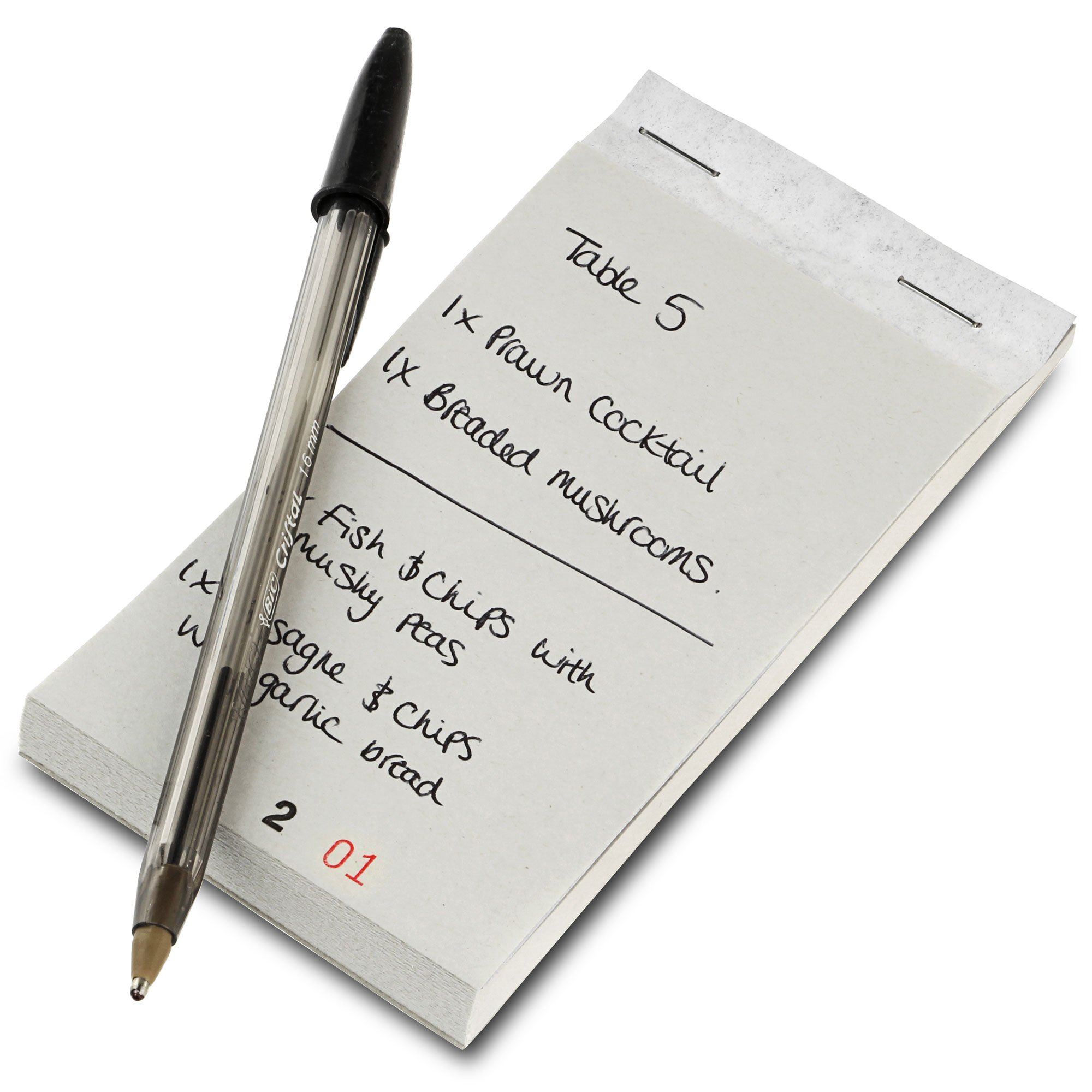 Restaurant Order Pad with Duplicate Sheet, Pack of 10