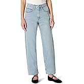 Amazon Essentials Women's Women's Low Stretch High-Rise Barrel Leg Jean