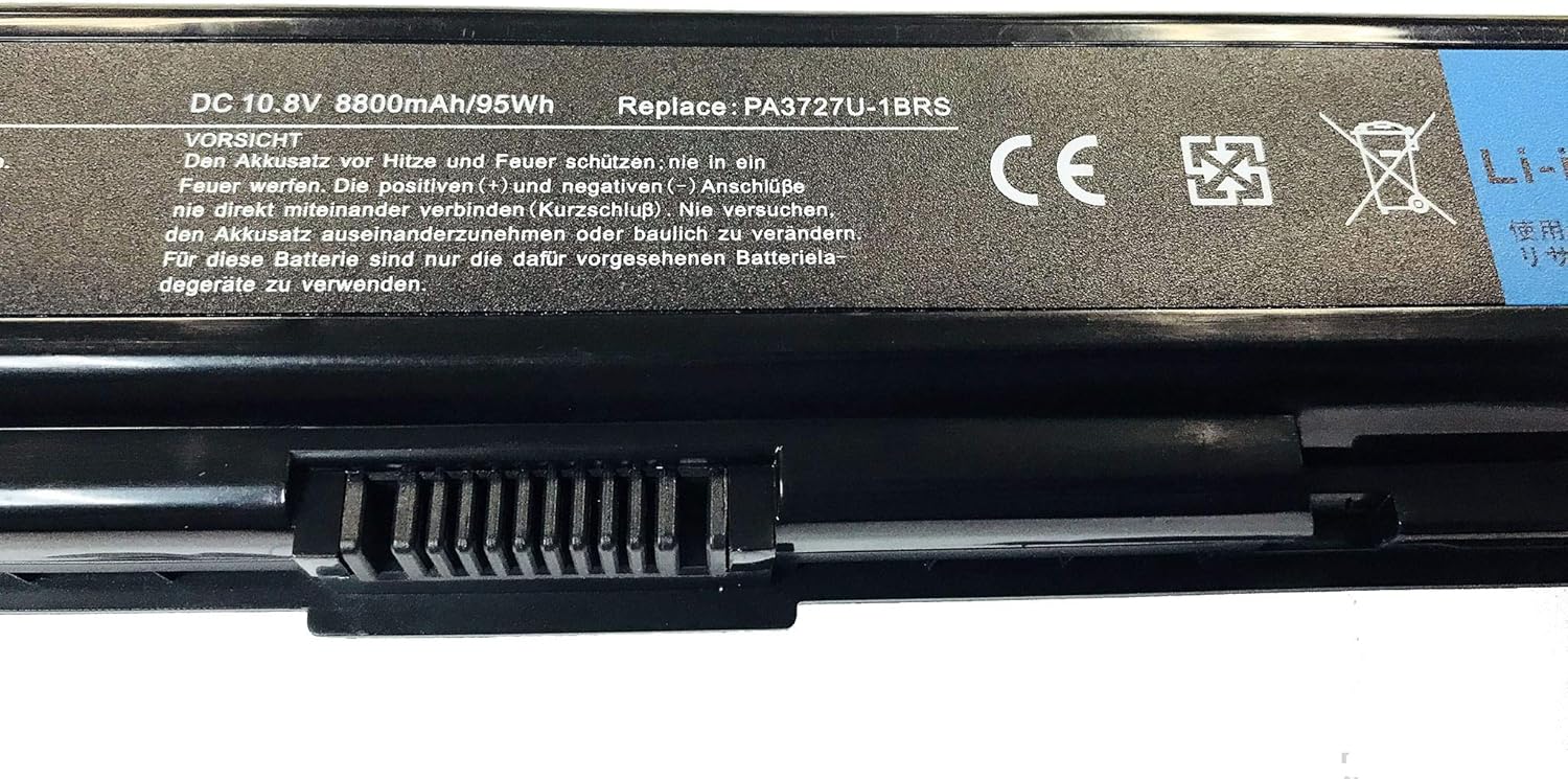 GHU New Battery 98 WH PA3727U-1BRS PA3535U-1BRS 12 Cell 8800 mAh Li-ion Replacement for Toshiba Satellite A200 A205 A210 A300 A350 A350 A505 L305 L300 L450 L455 L450D L500 L505 PABAS098 - Image 4