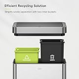 EKO Mirage X 40L Automatic Sensor Kitchen Bin Dual 20L Removable Buckets view 5