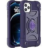 MARKILL Compatible with iPhone 12 Pro Max Case 6.7 Inch with Ring Stand, Military Grade Drop Protection Full Body Rugged Heavy Duty Protective Cover for iPhone 12 Pro Max