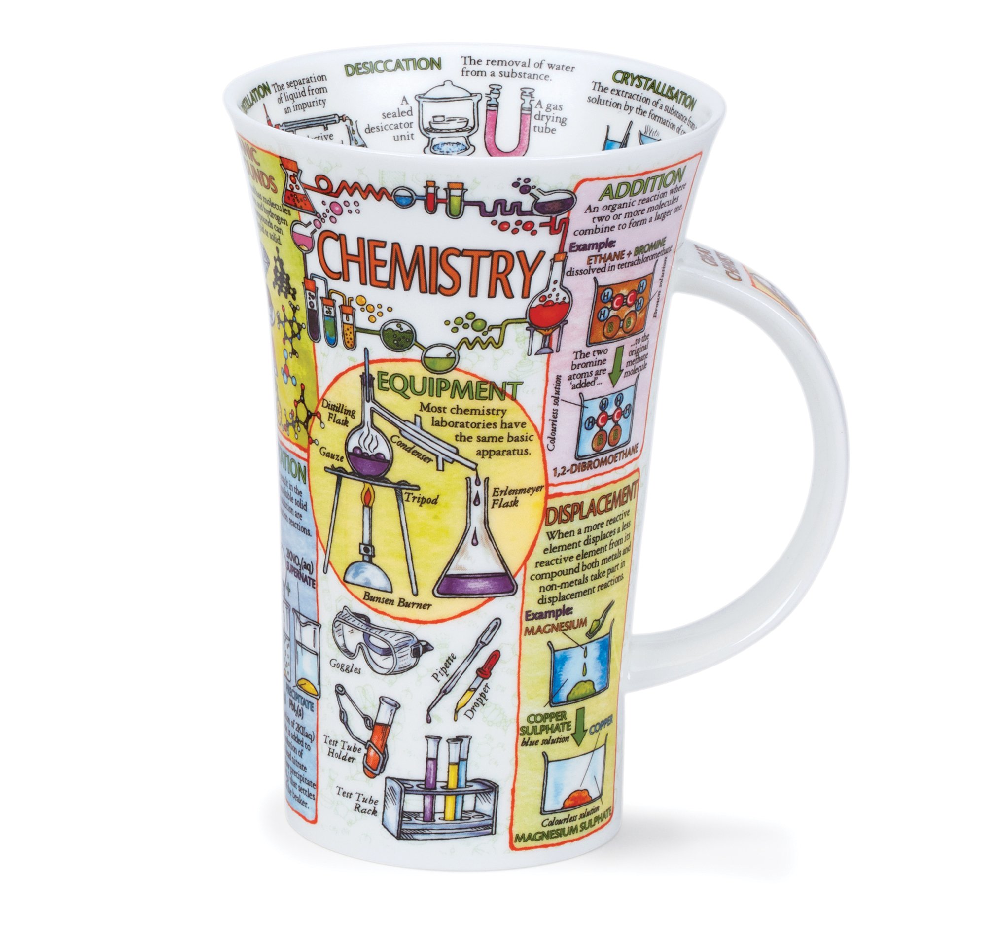 Dunoon Chemistry Fine Bone China Mug for Gcse, A Level, Degree, Teacher, Graduation - Made in England