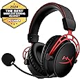 HyperX Cloud Alpha Wireless - Gaming Headset for PC, 300-hour battery life, DTS Headphone:X Spatial Audio, Memory foam, Dual 