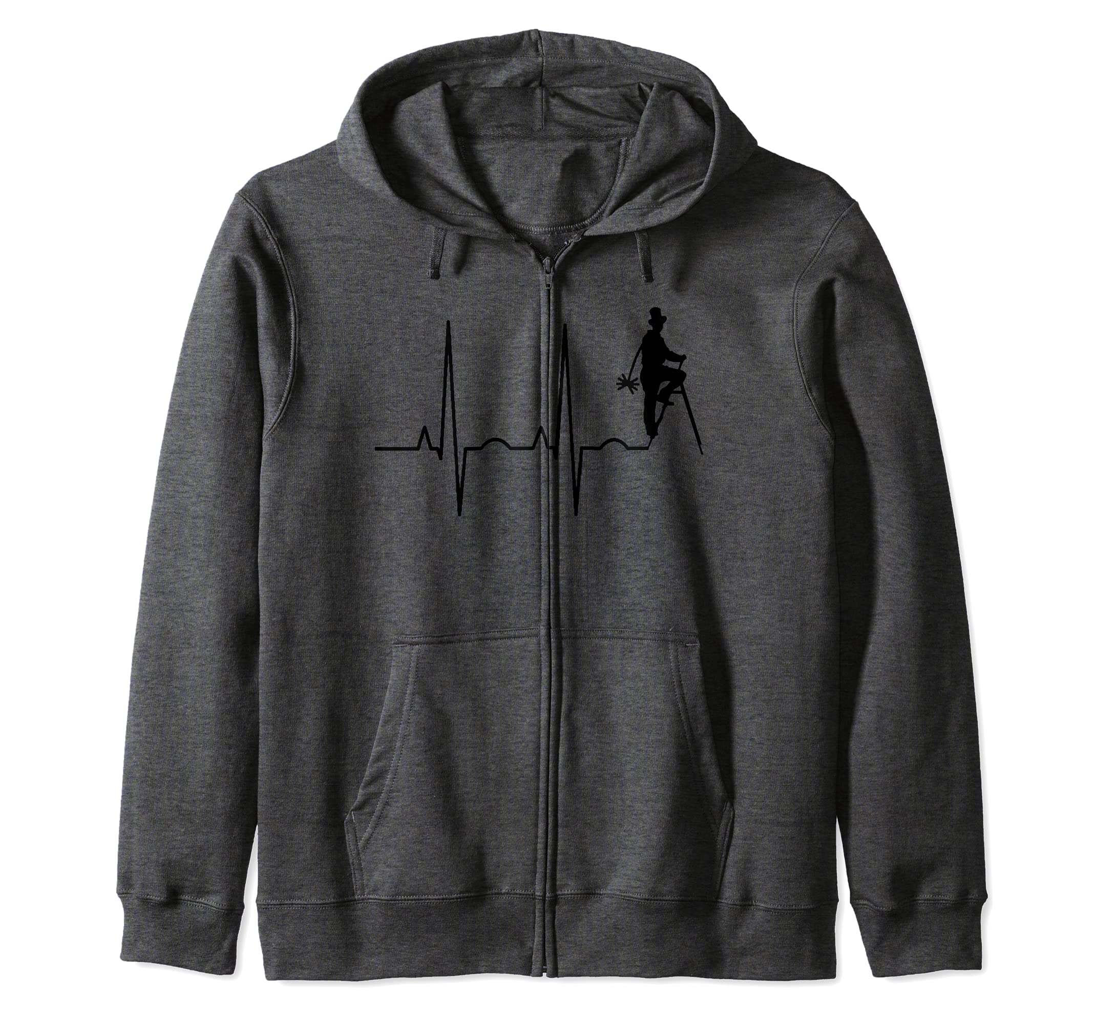 Chimney Sweep Heartbeat Fireplace Flue Cleaner Zip Hoodie