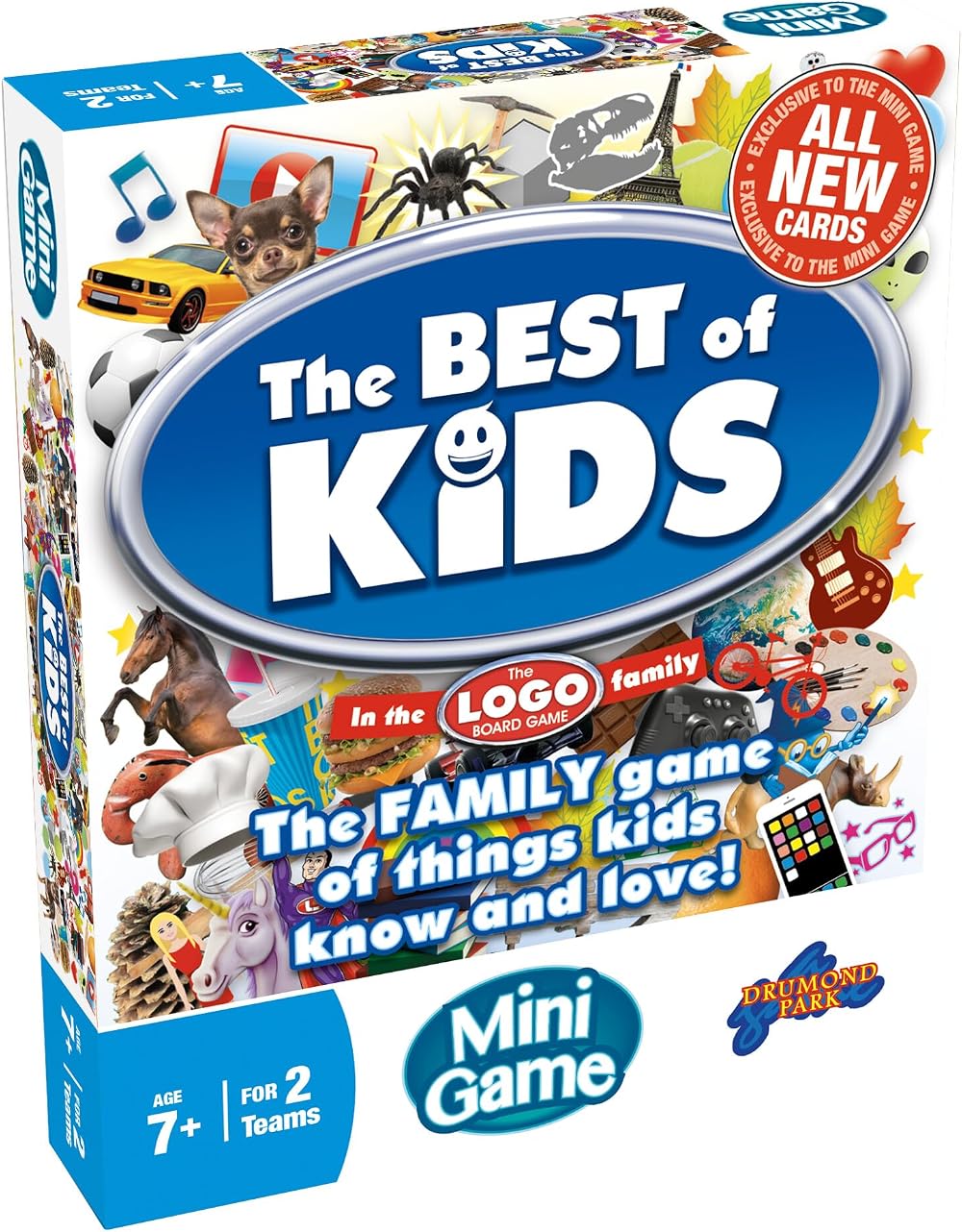TOMY Drumond Park LOGO Best of Kids Board Game Trivia 7+ Kid Friendly