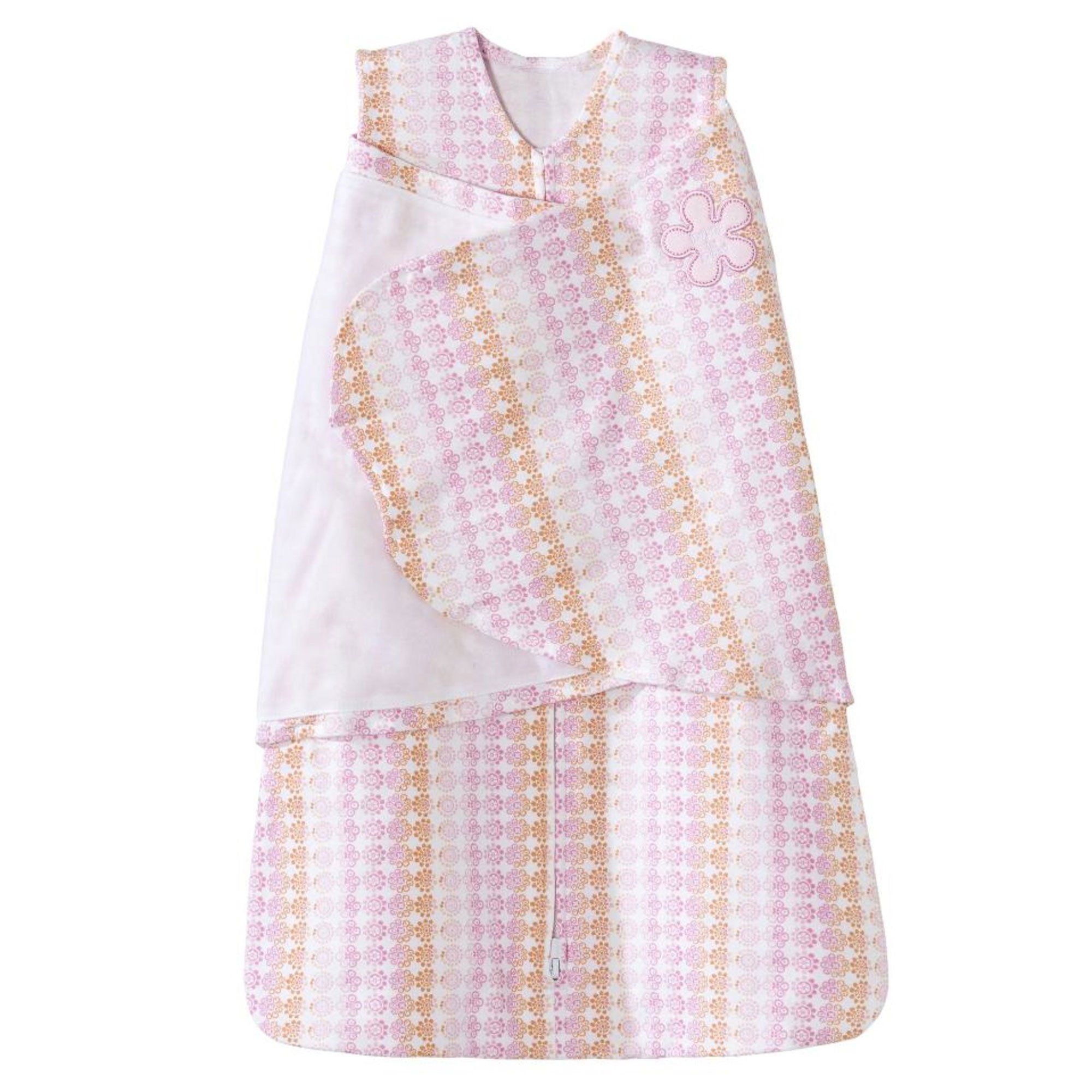 HALO 100 Cotton SleepSack Swaddle, Pink Cupcake, Newborn Baby