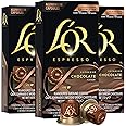 L'OR Espresso Capsules, 30 Count Chocolate, Single-Serve Aluminum Coffee Capsules Compatible with the L'OR BARISTA System & *Nespresso Original Machines
